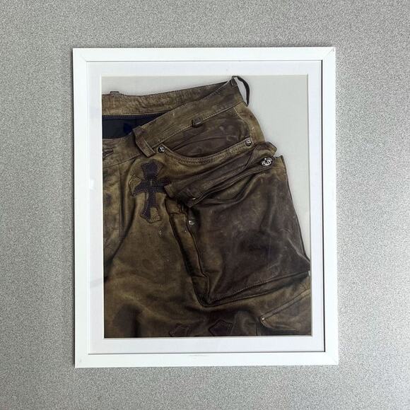 Chrome Hearts vintage look 8x11 magazine | Mercari Chrome Hearts brown pants Framed poster 8x11 magazine cutout